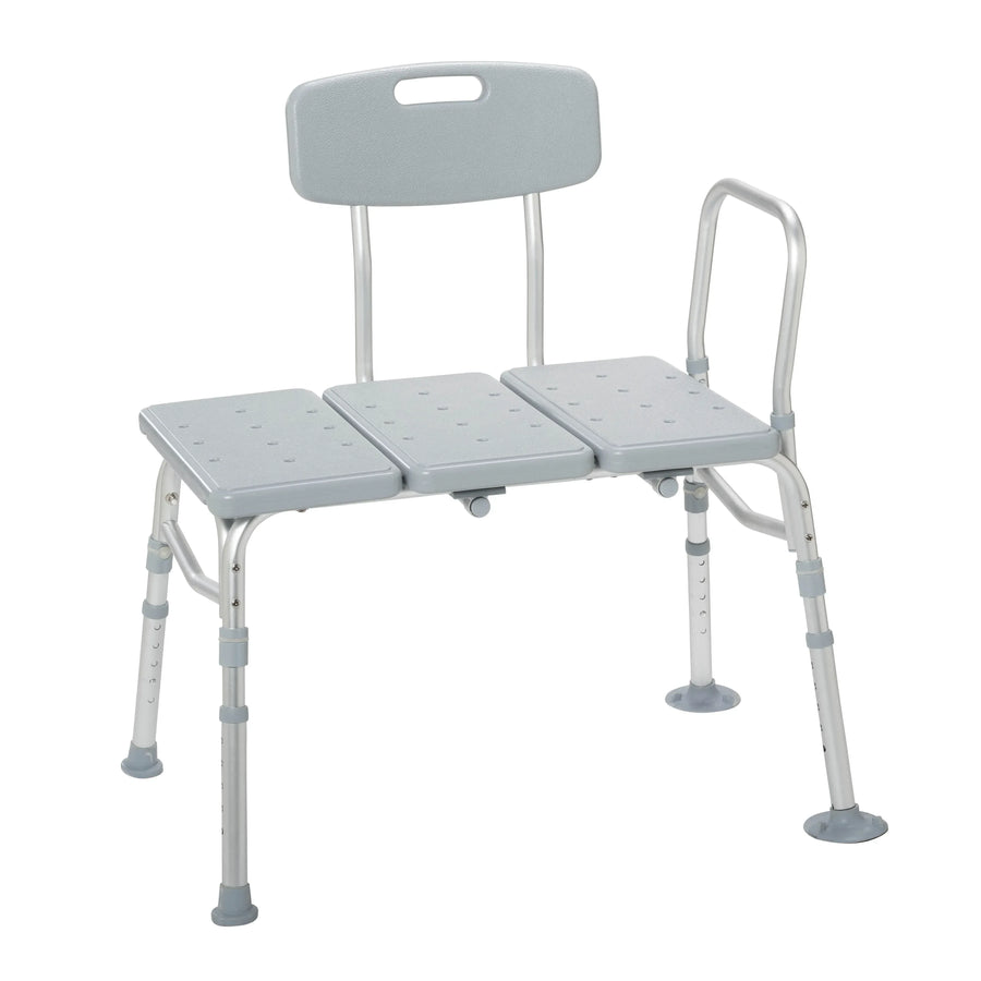 Drive Medical Plastic Tub Transfer Bench with Adjustable Backrest ...