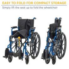 DriveMedicalBlueStreakManualWheelchairwithFlip-BackDeskArmsandSwing-AwayFootrests-SteelFrame-20i_815_5 - Brands For Less USA