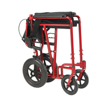 DriveMedicalLightweightExpeditionTransportWheelchairwithHandBrakes-19SeatRed2-_8 - Brands For Less USA