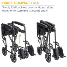 DriveMedicalLightweightSteelTransportWheelchair-FixedFullArms-19Seat-_5 - Brands For Less USA