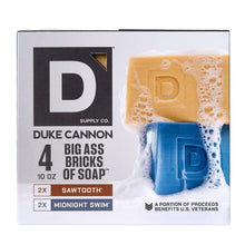 Duke Cannon Supply Co. Big Ass Brick of Soap for Men, 10 oz, 4-pack