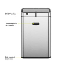 EKOMatteStainlessSteelMotionSensorKitchenTrashCan13.2Gallon5 - Brands For Less USA