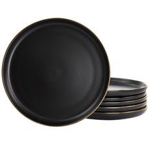Elama-Paul-6-Piece-Stoneware-Dinner-Plate-Set-in-Matt-Black-with-Gold-Rim_55a107ab-c005-4673-831e-0cae6f9ecf34.e87608068c8807202162023ef96d03a1 - Brands For Less USA