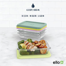 Ello Everyday 4.5 Cup 8PC Glass Meal Prep Set - Brands For Less USA
