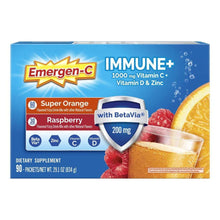 Emergen-C Immune+ 1000 mg Vitamin C + Vitamin D & Zinc, 90 Packets