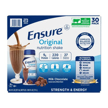 Ensure Original Nutrition Shake, Milk Chocolate, 8 fl. oz, 30-pack - Brands For Less USA