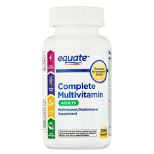 Equate Complete Multivitamin/Multimineral Supplement Tablets, Adults, 200 Count, Compare to Centrum® Adults