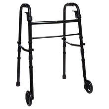 Equate Folding Walker with 5-Inch Wheels, Black – 350 lb Weight Capacity - Brands For Less USA