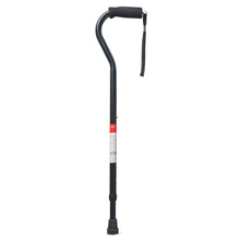 Equate Mobility Aluminum Offset Handle Cane with Foam Handle, Adjustable Height, Black - Brands For Less USA