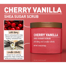 Equate Cherry Vanilla Sugar Body Scrub, 18 oz, Soothes Dry Skin