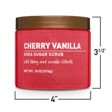 Equate Cherry Vanilla Sugar Body Scrub, 18 oz, Soothes Dry Skin
