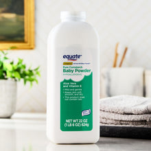 Equate Cornstarch Baby Powder with Aloe and Vitamin E, 22 oz