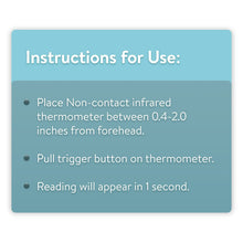 Equate Infrared No Touch Forehead Body Thermometer,1-second, 3-color backlight,All ages.