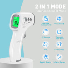 Equate Infrared No Touch Forehead Body Thermometer,1-second, 3-color backlight,All ages.