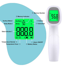 Equate Infrared No Touch Forehead Body Thermometer,1-second, 3-color backlight,All ages.
