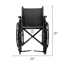 EquateLightweightFoldableSteelWheelchairwith18SeatandSwing-AwayFootrests_350lbCapacity3 - Brands For Less USA