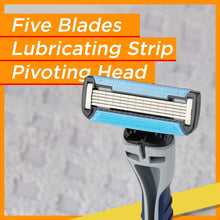 Equate Men's 5-Blade Disposable Razors, 3 Count