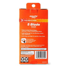 Equate Men's 5-Blade Razor with Trimmer and 2 Cartridge Refills, Black