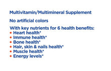 Tabletas multivitamínicas/multiminerales diarias Equate One para la salud femenina, 100 unidades