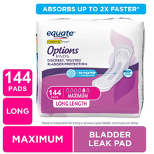 EquateOptionsIncontinencePadsforWomen_Maximum_Long_144Count8 - Brands For Less USA