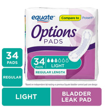 EquateOptionsWomen-sIncontinencePads-LightAbsorbency-RegularLength-34Count-ComparetoPoise-6-_1 - Brands For Less USA