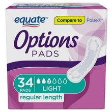 EquateOptionsWomen-sIncontinencePads-LightAbsorbency-RegularLength-34Count-ComparetoPoise-_7 - Brands For Less USA