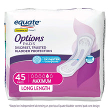 EquateOptionsWomen-sIncontinencePads-MaximumAbsorbency-LongLength-45Count-ComparetoPoise-1-_6 - Brands For Less USA