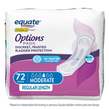 EquateOptionsWomen_sIncontinencePads_ModerateAbsorbency_RegularLength_Size2_72Count8 - Brands For Less USA