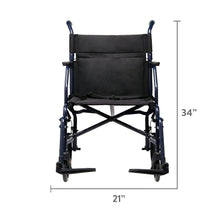 EquateSteelFoldingTransportWheelchairwith19Seat_Black_300lbWeightCapacity4 - Brands For Less USA