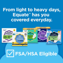 Equate Ultra Thin Pads with Wings, Size 2, Long Super Absorbency, Compare to Always (192 Count)