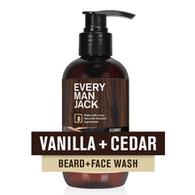EveryManJackBeard_FaceWash-Vanilla_CedarFragrance-Cleans_SoftensYourBeardandSkin-NaturallyDerivedwAloeandGlycerin-6.7floz9 - Brands For Less USA