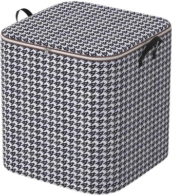 Extra Large Foldable Storage Bag, Portable with Handles and Zipper Lid, Grey