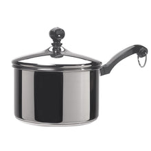 Farberware Classic Series 2 Quart Stainless Steel Sauce Pan with Lid, Induction Compatible, Metal Utensil and Dishwasher Safe, Stainless Steel