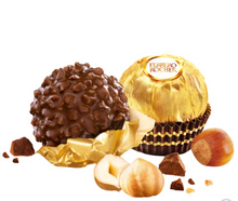 Ferrero Rocher, Milk Chocolate Hazelnut Candy, 1.3 oz, 3-count, 12-pack