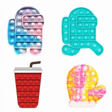 Pack de juguetes antiestrés Poppers Pop It Its Popit Toy Popits fidgets Popping Set, Juguetes sensoriales de viaje para niños con autismo de 1 a 3 años, Caja de tesoros para niñas, Mini Poppet Figit Package Figetget TDAH (Paquete de 50)