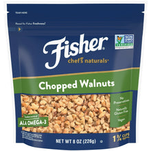Fisher Chef's Naturals Gluten Free, No Preservatives, Non-GMO Chopped Walnuts, 8 oz Bag - Brands For Less USA