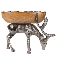 Fitz and Floyd Woodgrove Reindeer Centerpiece Bowl