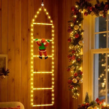 Fohil-Christmas-Lights-Novelty-LED-Ladder-Lights-Climbing-Santa-Christmas-Decora - Brands For Less USA