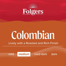 Café colombiano molido Folgers 100% tostado medio (40,3 oz.)