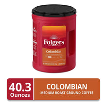 Café colombiano molido Folgers 100% tostado medio (40,3 oz.)