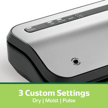 Kit de inicio FoodSaver de 14 piezas con rollo y bolsas para sellar al vacío