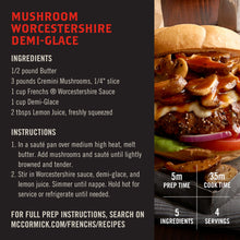 Salsa Worcestershire clásica regular de French's, 1 galón.