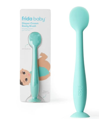 Frida Baby Silicone Booty Brush Applicator for Infant Diaper Rash Cream and Butt Paste, Blue