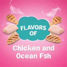 Friskies Land & Sea Adventures, Chickn and Ocean Fish Flavored, Adult Dry Cat Food, 32 lbs.