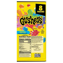 Fruit Gushers Fruit Flavored Snacks, Tropical Fruit Flavors, 4.25 oz, 8-count - Brands For Less USA
