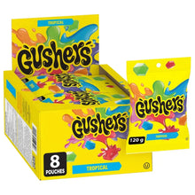 Fruit Gushers Fruit Flavored Snacks, Tropical Fruit Flavors, 4.25 oz, 8-count - Brands For Less USA