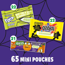 Fruit by the Foot, Gushers, Fruit Roll-Ups Halloween Candy, Variety Pack, 65 pcs.