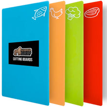 GORILLA GRIP Cutting Board, Flexible, Durable Plastic Chopping Mats, 15x12, Multicolor