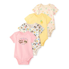 GaranimalsNewbornBabyBoy_Girl_UnisexCottonShortSleeveBodysuits_MultipleSizes0_24Months_4-Pack - Brands For Less USA