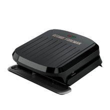 George Foreman 4-Serving Non-Stick Removable Dishwasher Safe Plates, Grill and Panini Maker, Durable Easy-to-Clean Plastic Housing